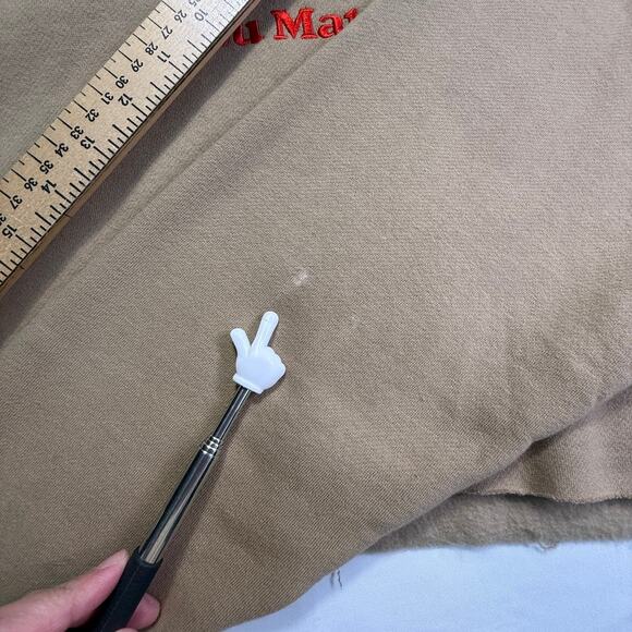 You Matter Demetrius Harmon Tan Cropped Hoodie Embroidered Mental Health L - Picture 12 of 12